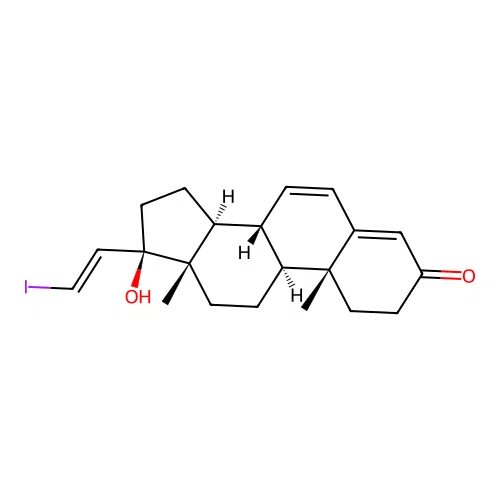 17-(2-Iodoethenyl)androsta-4,6-dien-17-ol-3-one structure