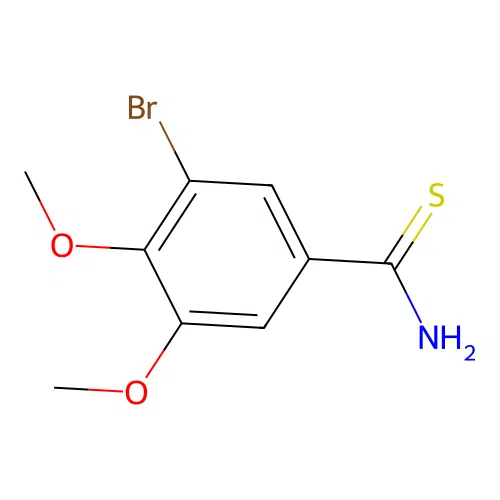 3-Bromo-4,5-dimethoxybenzene-1-carbothioamide structure