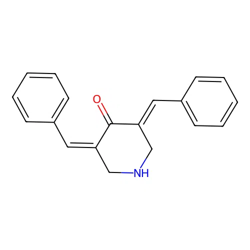 3,5-Bis(benzylidene)-4-piperidone structure