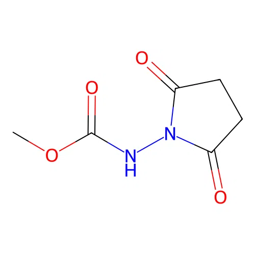 Methyl (2,5-dioxo-1-pyrrolidinyl)carbamate structure