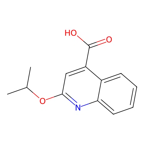 2-(Propan-2-yloxy)quinoline-4-carboxylic acid structure