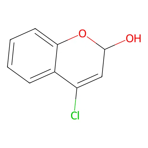 2H-1-Benzopyran-2-ol, 4-chloro- structure
