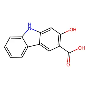 9H-Carbazole-3-carboxylic acid, 2-hydroxy- structure