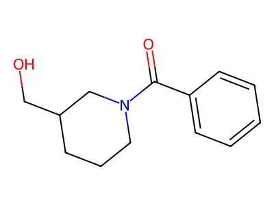 (1-Benzoylpiperidin-3-yl)methanol structure