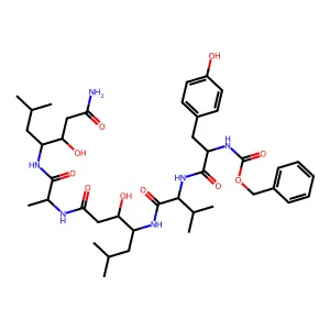 Cbz-Tyr-Val-Sta-Ala-Sta-NH2 structure