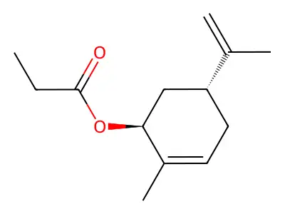 trans-Carvyl propionate structure
