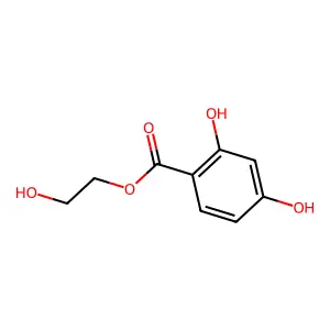 2-Hydroxyethyl 2,4-dihydroxybenzoate structure