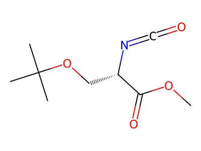 3-tert-Butoxy-2-isocyanatopropionic acid methylester structure