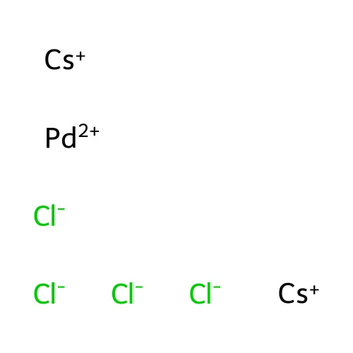 Palladate(2-), tetrachloro-, cesium (1:2), (SP-4-1)- structure