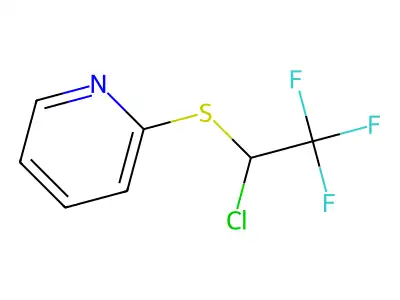 2-[(1-Chloro-2,2,2-trifluoroethyl)thio]pyridine structure