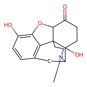 3,14-Dihydroxy-17-methyl-4,5-epoxymorphinan-6-one structure