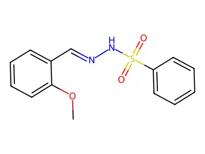 N'-[(2-methoxyphenyl)methylidene]benzenesulfonohydrazide structure