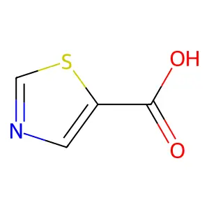 Thiazole-5-carboxylic acid structure