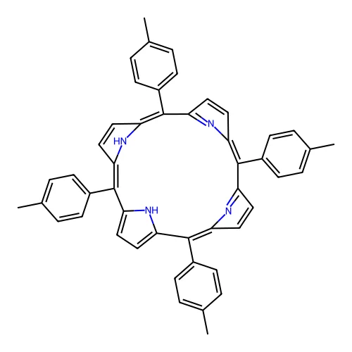5,10,15,20-Tetrakis(4-methylphenyl)-21,22-dihydroporphyrin structure
