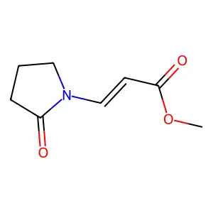 2-Propenoic acid, 3-(2-oxo-1-pyrrolidinyl)-, methyl ester, (2E)- structure