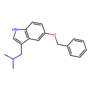 N,N-Dimethyl-5-(phenylmethoxy)-1H-indole-3-methanamine structure