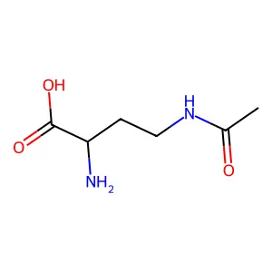 Butanoic acid, 4-(acetylamino)-2-amino- structure