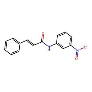N-(3-nitrophenyl)-3-phenylacrylamide structure