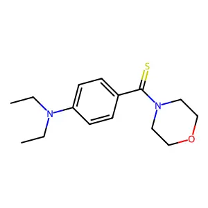 [4-(Diethylamino)phenyl]-morpholin-4-ylmethanethione structure