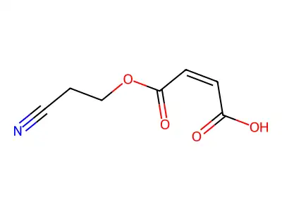 4-(2-Cyanoethoxy)-4-oxobut-2-enoic acid structure