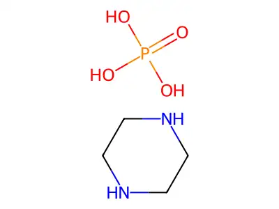 Piperazine, phosphate (1:?) structure