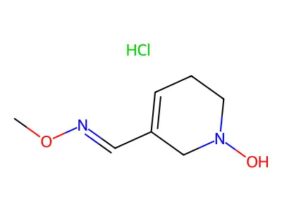 1-(1-hydroxy-3,6-dihydro-2H-pyridin-5-yl)-N-methoxymethanimine;hydrochloride structure