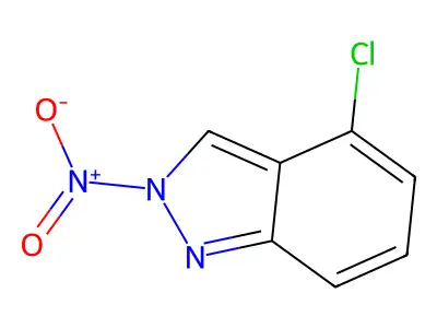 4-Chloro-2-nitro-2H-indazole structure