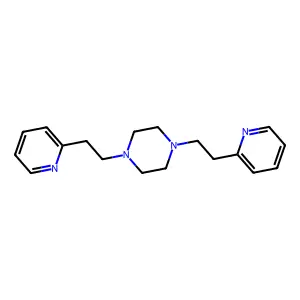 1,4-Bis(2-(2-pyridinyl)ethyl)piperazine structure
