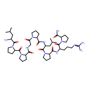 Leucyl-prolyl-prolyl-glycyl-prolyl-leucyl-prolyl-arginyl-prolinamide structure