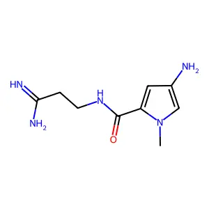 3-(1-Methyl-4-amino-2-pyrrolecarboxamido)propionamidine structure