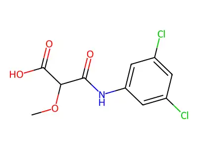 2-[(3,5-Dichlorophenyl)carbamoyl]-2-methoxyacetic acid structure