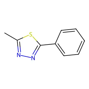 2-Methyl-5-phenyl-1,3,4-thiadiazole structure