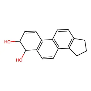 trans-4,15,16,17,-Tetrahydro-3H-cyclopenta(a)phenanthrene-3,4-diol structure