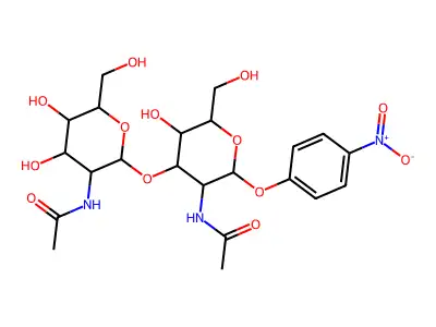 GlcNAc-b-1,3-GalNAc-a-PNP structure