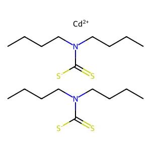 Bis(dibutyldithiocarbamato-S,S')cadmium structure