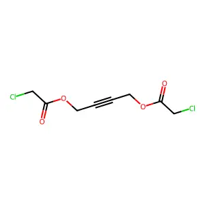 But-2-ynylene bis(chloroacetate) structure