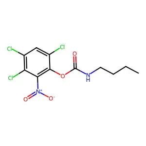 3,4,6-Trichloro-2-nitrophenyl n-butylcarbamate structure
