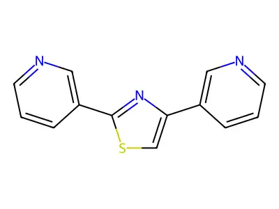 2,4-Di(pyridin-3-yl)thiazole structure