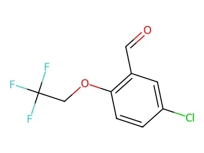5-Chloro-2-(2,2,2-trifluoroethoxy)benzaldehyde structure