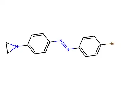 1-(4-(4-Bromophenylazo)phenyl)aziridine structure