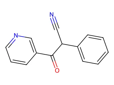 beta-Oxo-alpha-phenyl-3-pyridinepropanenitrile structure