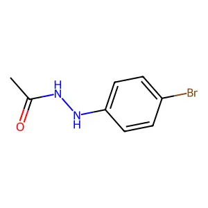 Acetic acid 2-(4-bromophenyl)hydrazide structure