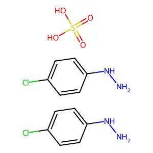 Hydrazine, (4-chlorophenyl)-, sulfate (2:1) structure