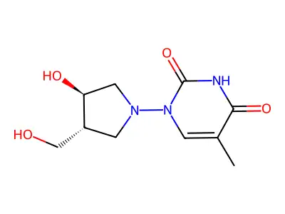 Pyrrolidinothymine structure
