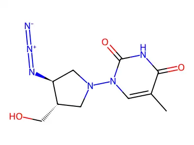 Pyrrolidinothymine structure