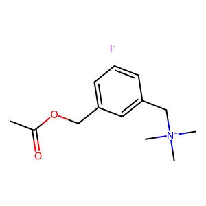 3-Acetoxymethyl-N,N,N-trimethylbenzenemethanaminium structure