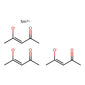 Tris(4-oxopent-2-en-2-olate);samarium(3+) structure