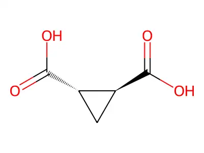 1-Methyl-1,2-trans-cyclopropane dicarboxylic acid structure