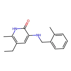 2(1H)-Pyridinone, 5-ethyl-6-methyl-3-(((2-methylphenyl)methyl)amino)- structure