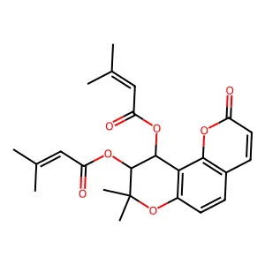 Disenecionyl cis-khellactone structure